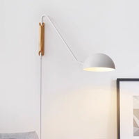 Thumbnail for Bedroom Bedside Wall Lamps Plug - In With Swing Long Arms - Casatrail.com