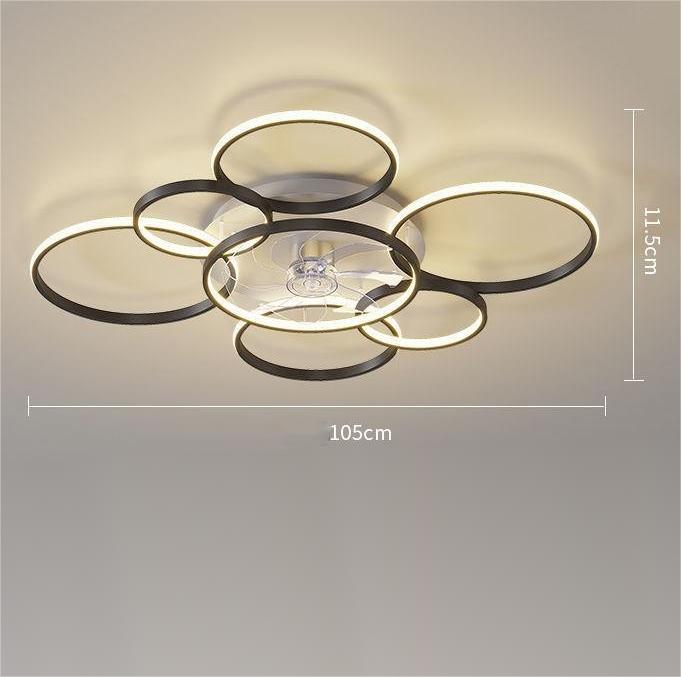 Bedroom Ceiling Fan Light with Ceiling Suction - Casatrail.com