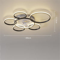 Thumbnail for Bedroom Ceiling Fan Light with Ceiling Suction - Casatrail.com