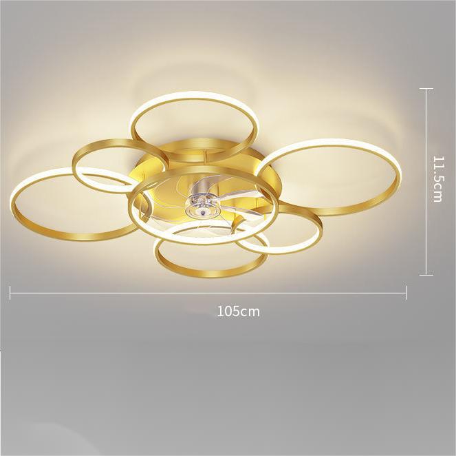 Bedroom Ceiling Fan Light with Ceiling Suction - Casatrail.com