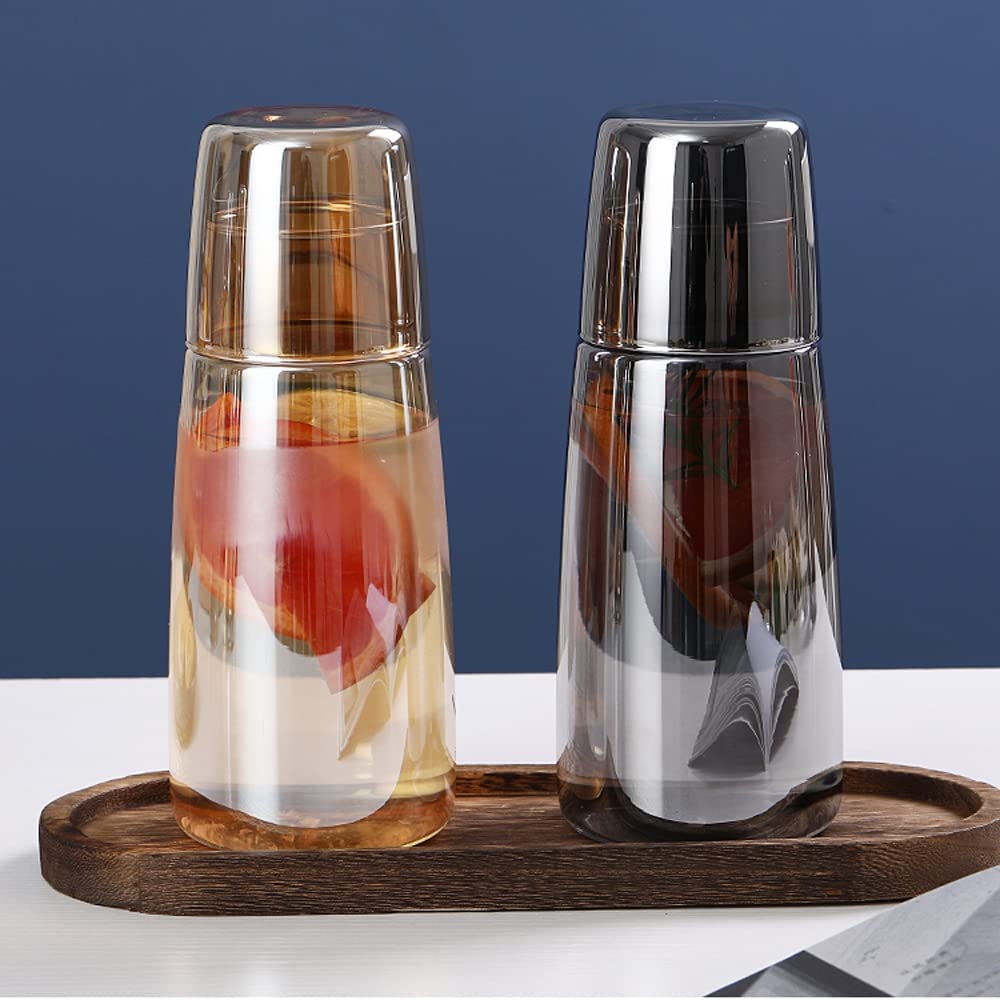 Bedside Carafe with Glass Cup Set - Night Water Pitcher - Bedroom/Guest Room Decor - Casatrail.com