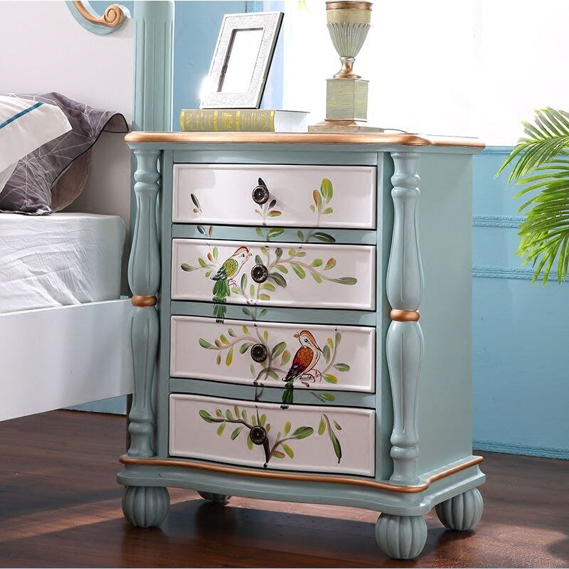 Bedside Table with Solid Wood - Casatrail.com