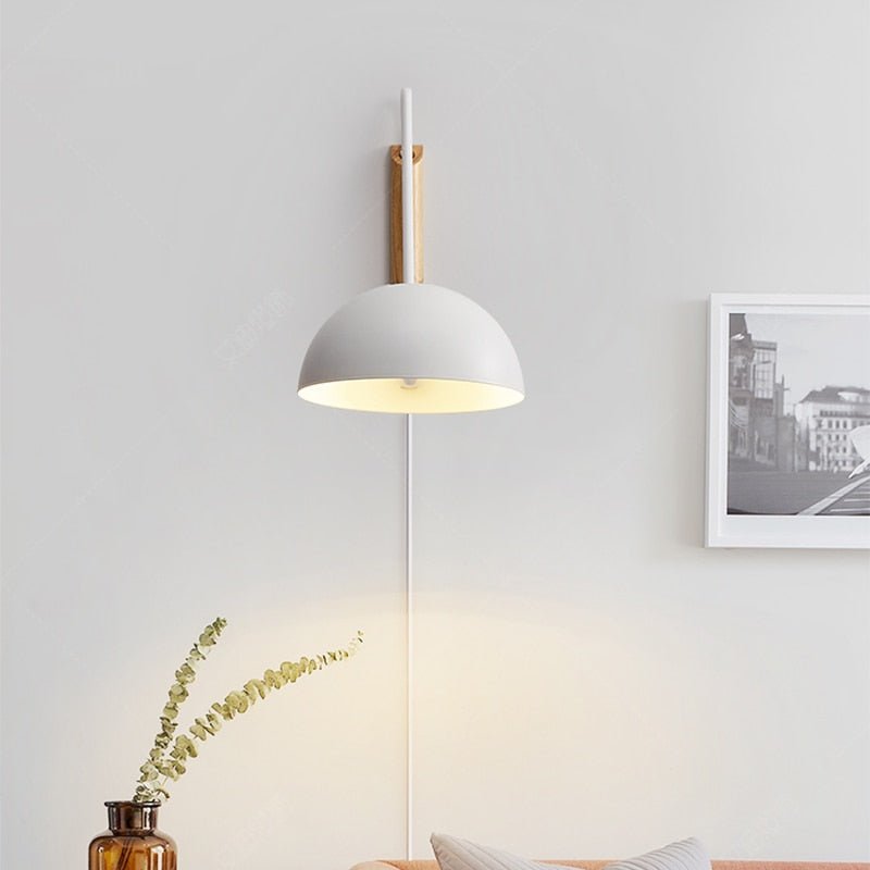 Bedside Wall Lamp With Rotating Swing Arm Hanging Light - Casatrail.com