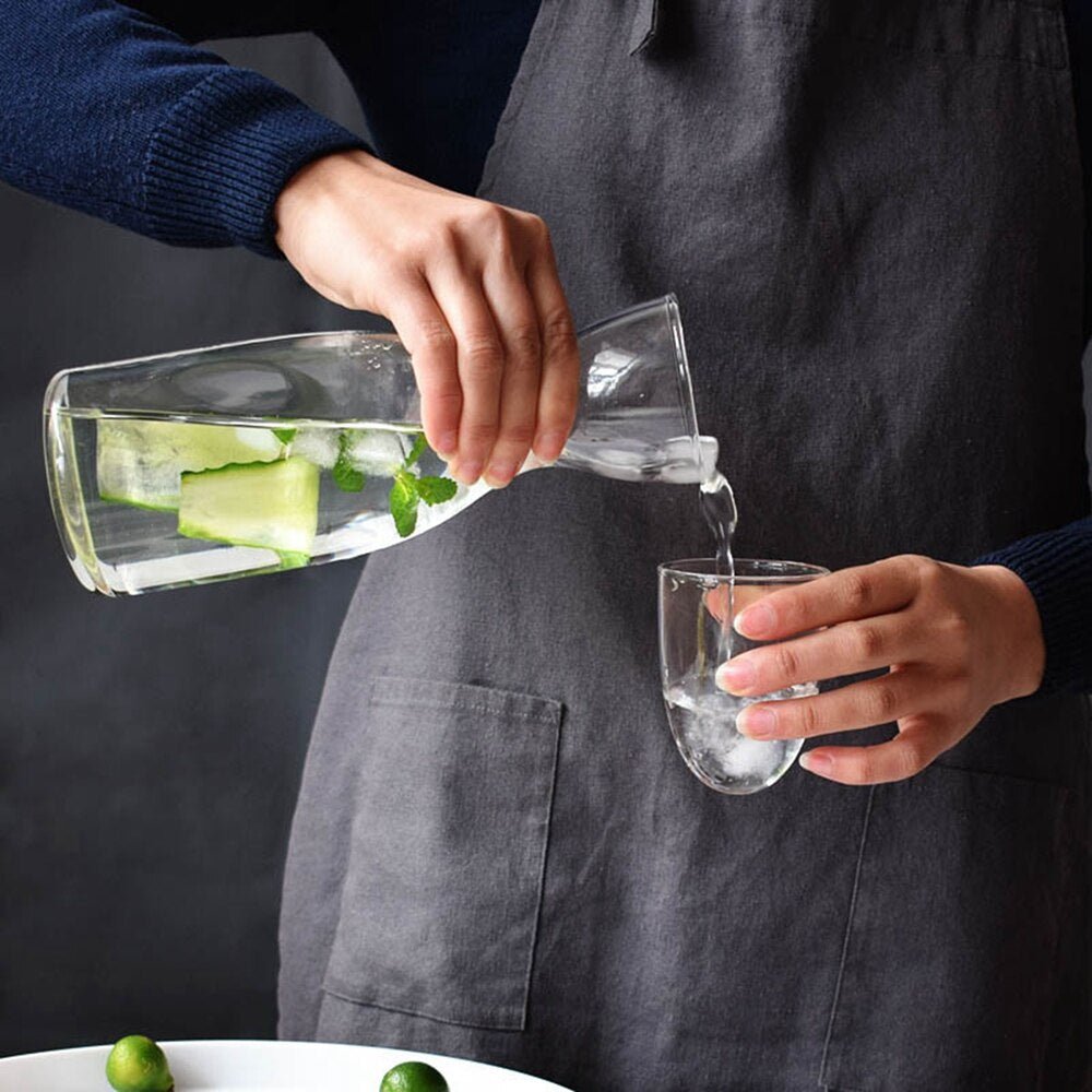 Bedside Water Carafe Set with Tumbler - Ideal for Milk and Tea - Casatrail.com