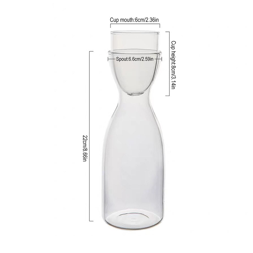 Bedside Water Carafe Set with Tumbler - Ideal for Milk and Tea - Casatrail.com