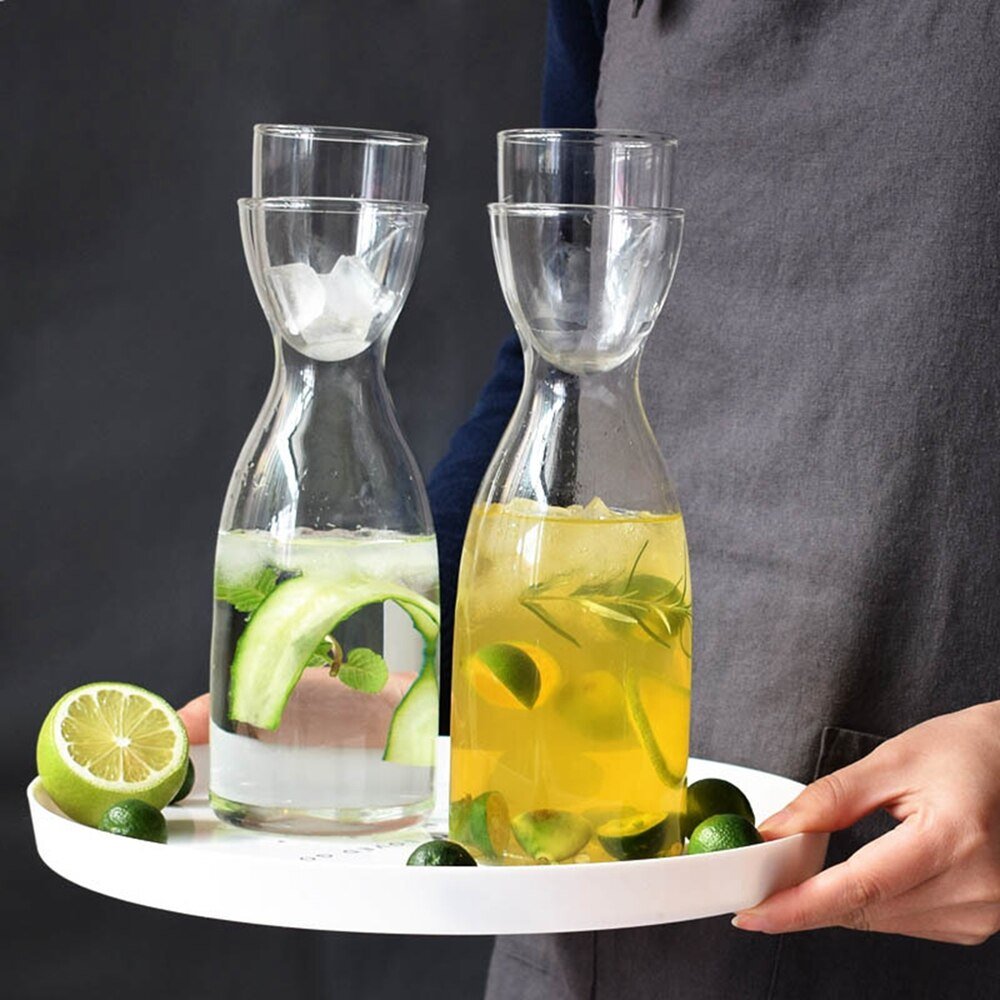 Bedside Water Carafe Set with Tumbler - Ideal for Milk and Tea - Casatrail.com