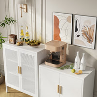 Thumbnail for Metal Storage Cabinet With 2 Doors And 2 Adjustable Shelves