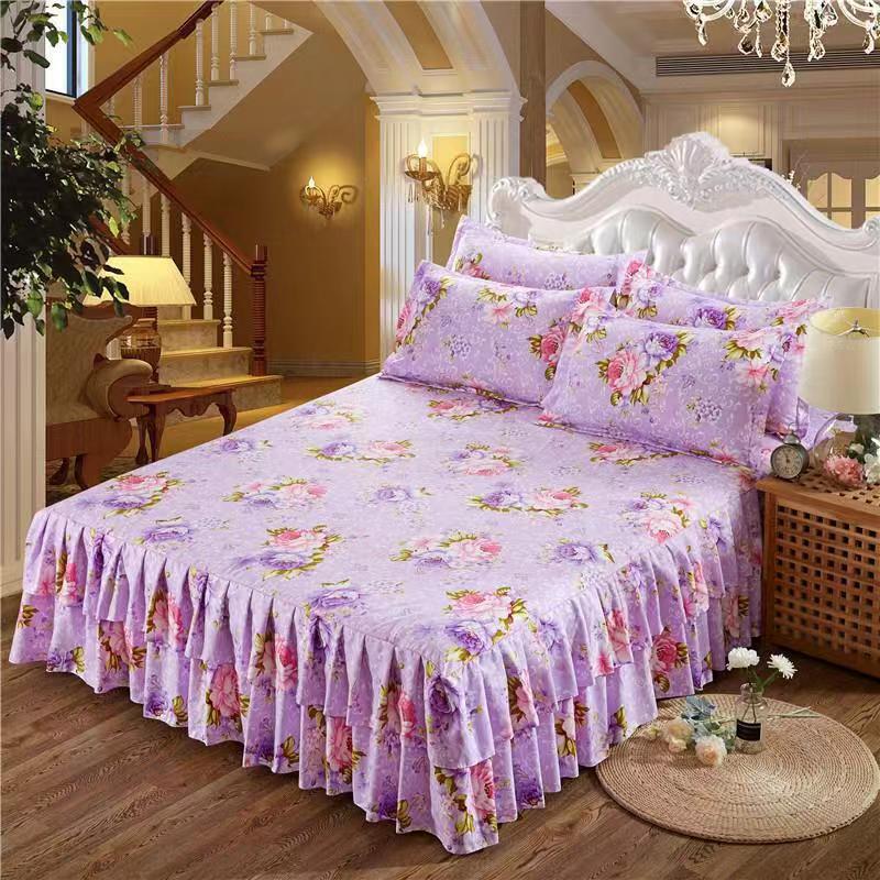 Bilateral Bed Skirt with Simmons Bed Cover - Casatrail.com