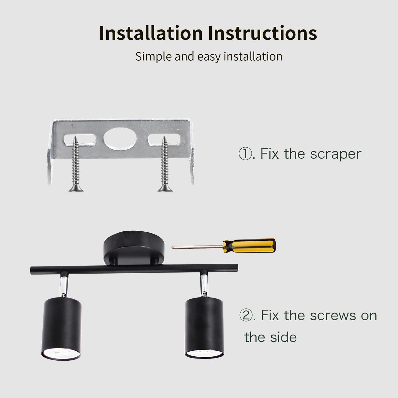 Black LED Track Light - Casatrail.com