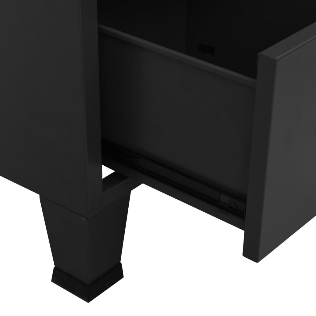 Black Modular Metal Wardrobe Closet - Casatrail.com