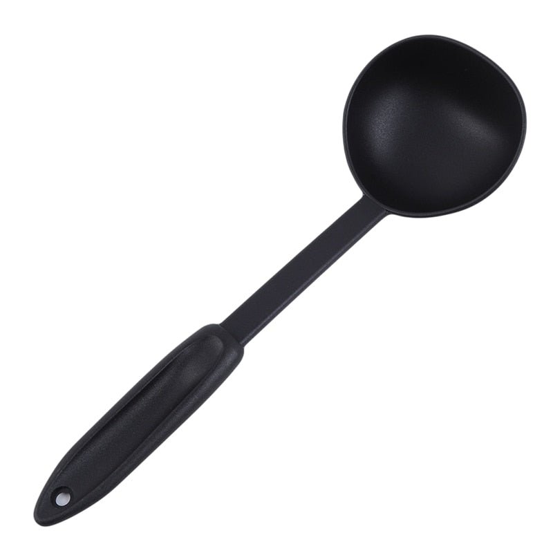 Black Plastic Kitchen Soup Ladle - Casatrail.com