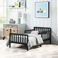 Thumbnail for Black Upholstered Toddler Bed - Casatrail.com