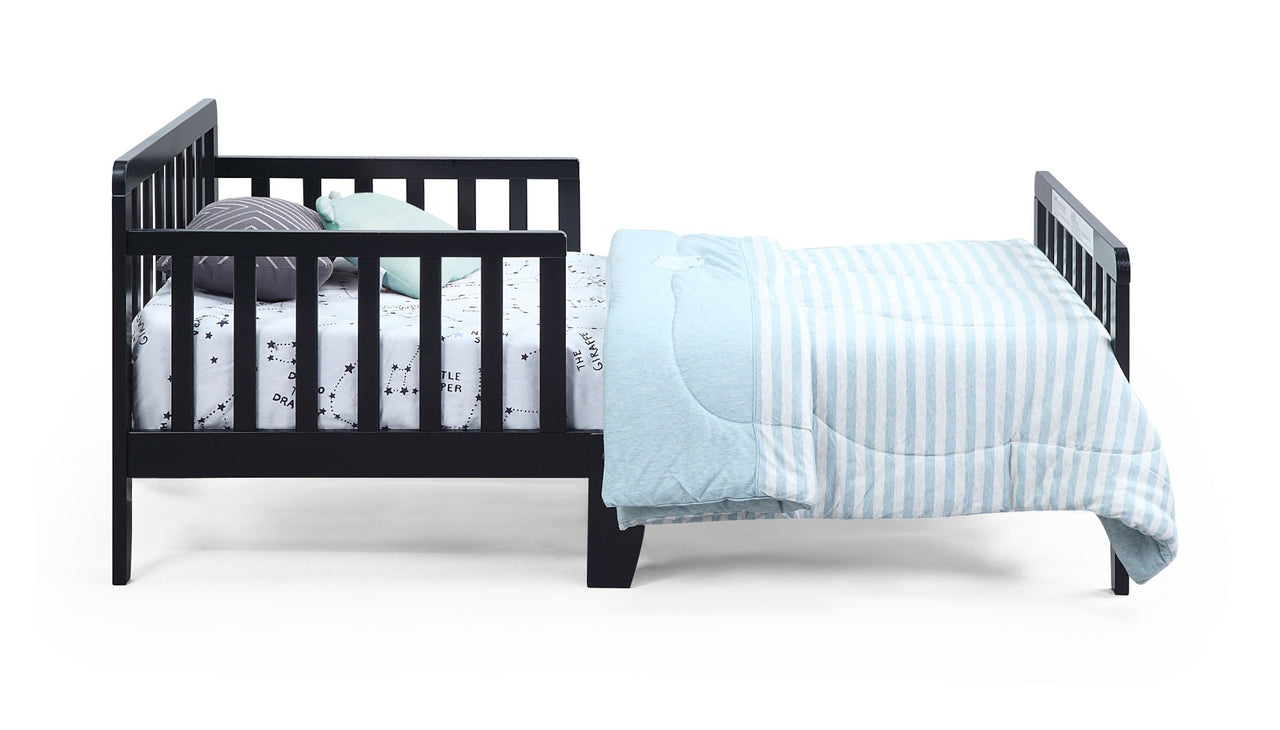 Black Upholstered Toddler Bed - Casatrail.com