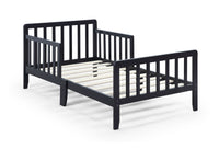 Thumbnail for Black Upholstered Toddler Bed - Casatrail.com