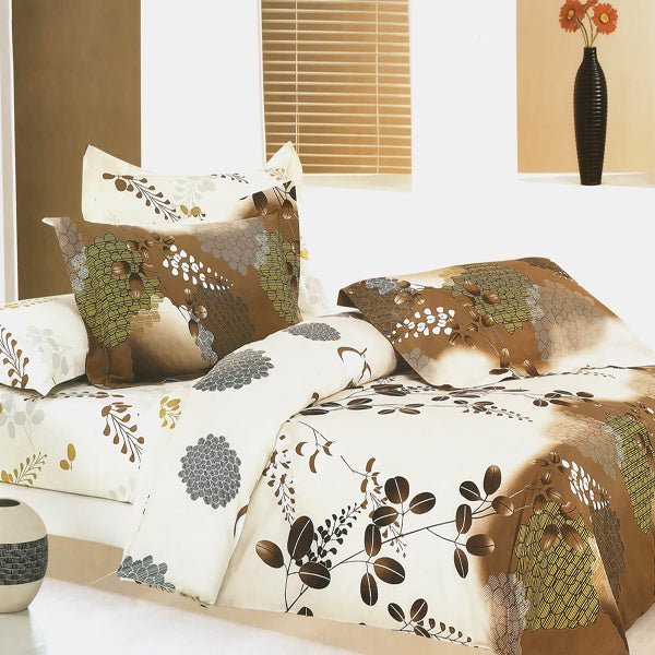 Blancho Brown Chestnut Comforter Set - Casatrail.com
