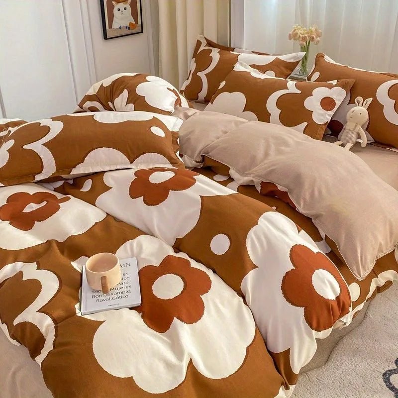 Blue Flower Duvet Cover Set - Casatrail.com