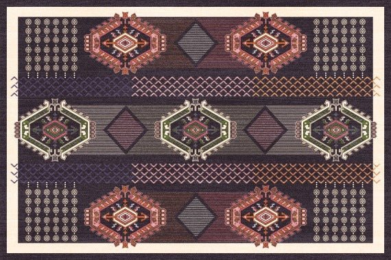 Bohemian Rectangle Living Room Rug - Casatrail.com