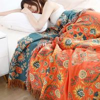 Thumbnail for Bohemian Style Cotton Throw Blanket - Casatrail.com