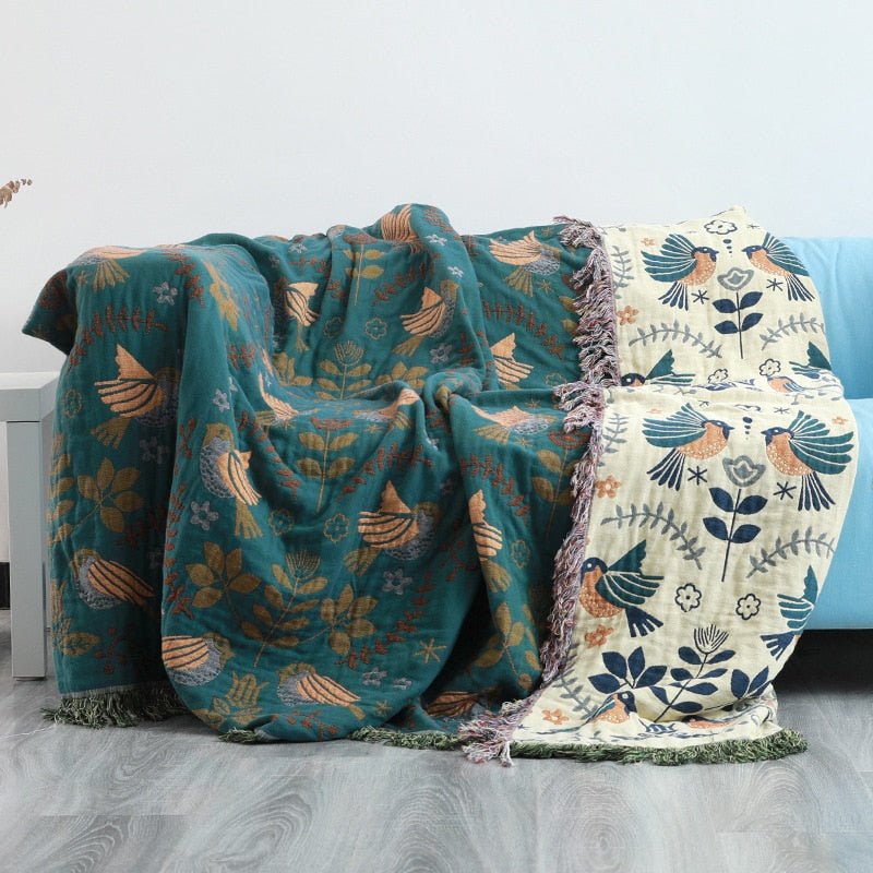 Bohemian Style Cotton Throw Blanket - Casatrail.com