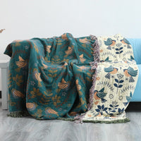 Thumbnail for Bohemian Style Cotton Throw Blanket - Casatrail.com