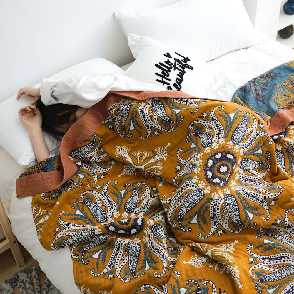 Boho Bedspread for King and Queen Size Beds - Pure Cotton - Casatrail.com