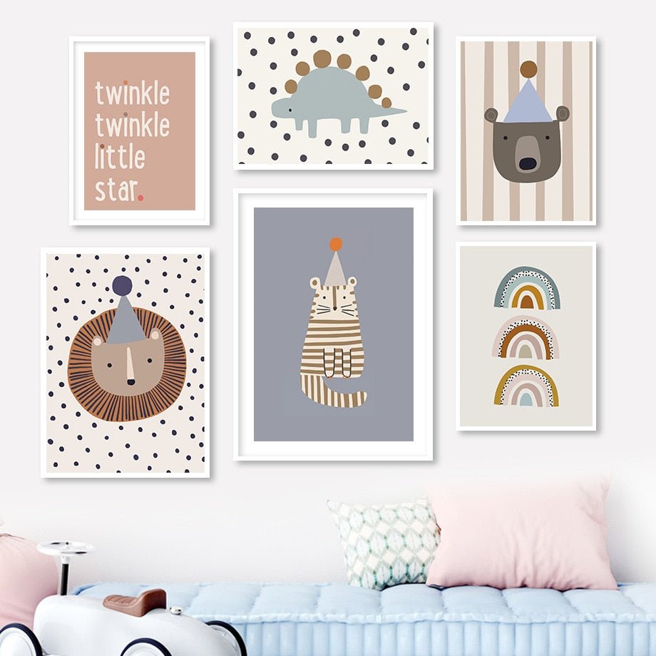 Boho Nursery Canvas for Baby Room - Casatrail.com