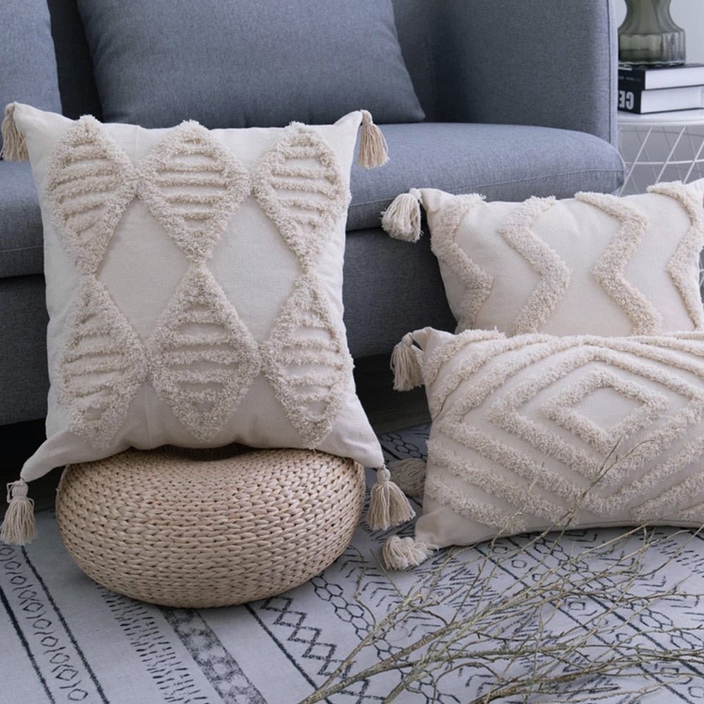 Boho Pillowcase with Tassels - Casatrail.com