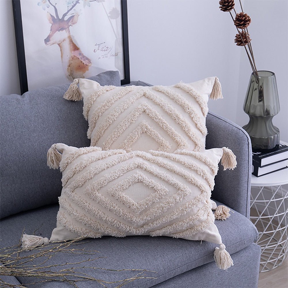 Boho Pillowcase with Tassels - Casatrail.com