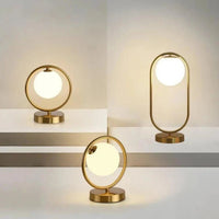 Thumbnail for Brass Glass Bedside Reading Light - Casatrail.com