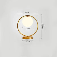 Thumbnail for Brass Glass Bedside Reading Light - Casatrail.com