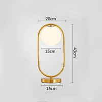 Thumbnail for Brass Glass Bedside Reading Light - Casatrail.com