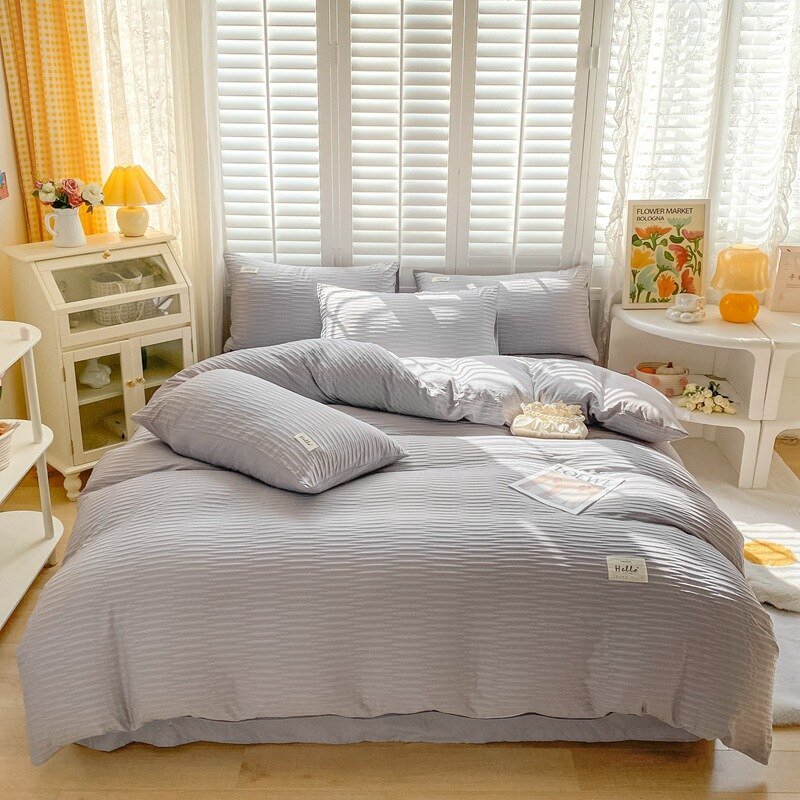 Bubble Yarn Fabric Duvet Cover Set - Casatrail.com