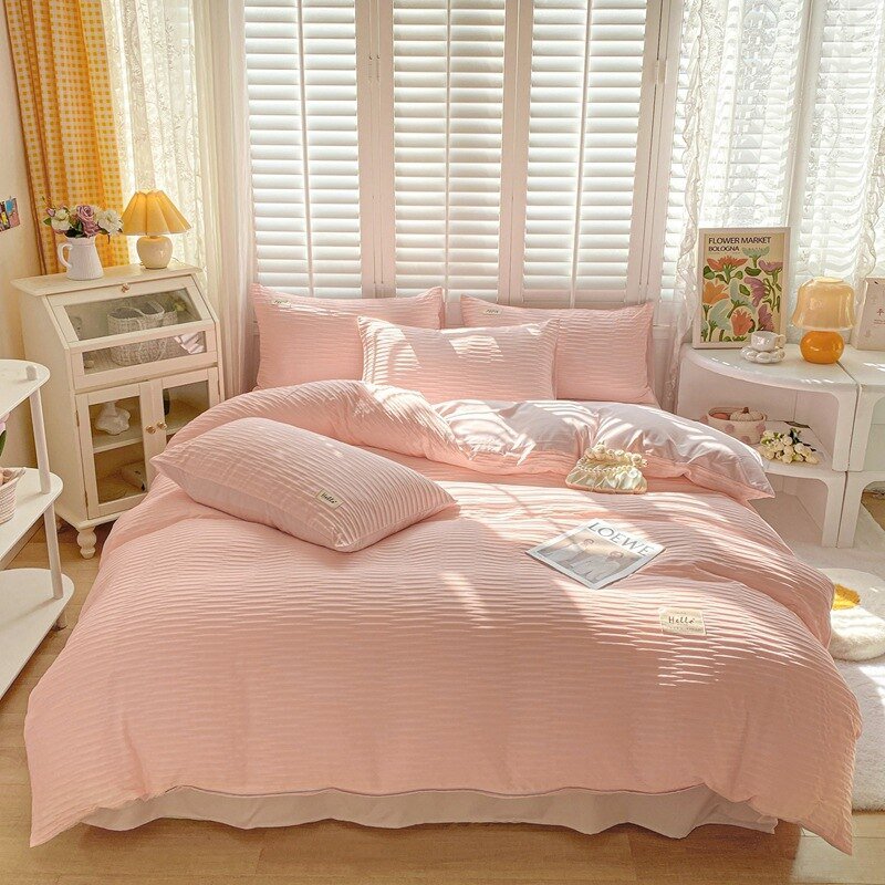 Bubble Yarn Fabric Duvet Cover Set - Casatrail.com