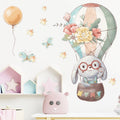 Bunny Balloon Nursery Wall Stickers - PVC Material