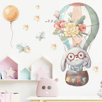 Thumbnail for Bunny Balloon Nursery Wall Stickers - PVC Material - Casatrail.com