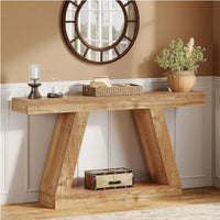Thumbnail for 55-Inch Rustic Sofa Table With Storage