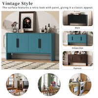 Thumbnail for 4-door Large Storage Retro Side Cabinet