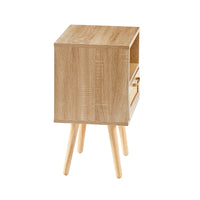 Thumbnail for Rattan End Table With Drawer