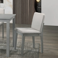 Thumbnail for Grey Finish 5 Piece Dining Room Set Dining Table
