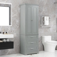 Thumbnail for High Storage Cabinet With Three Drawers