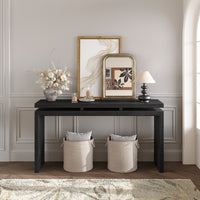 Thumbnail for Retro Wooden Entryway Table With Double Board Suspension Design