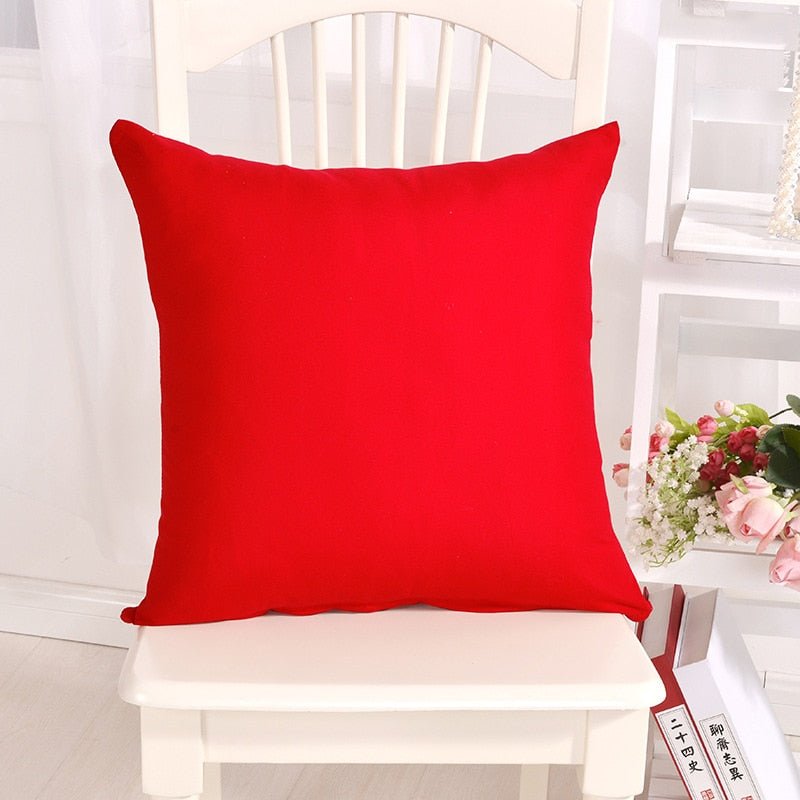 Candy Color Solid Throw Pillow Case for Decor - Casatrail.com