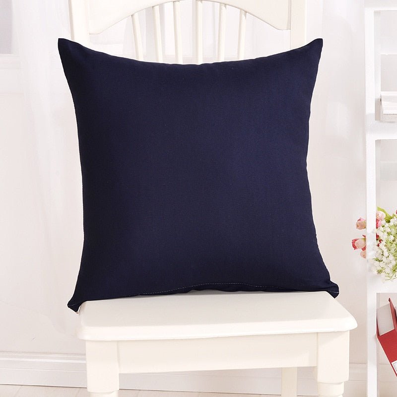 Candy Color Solid Throw Pillow Case for Decor - Casatrail.com