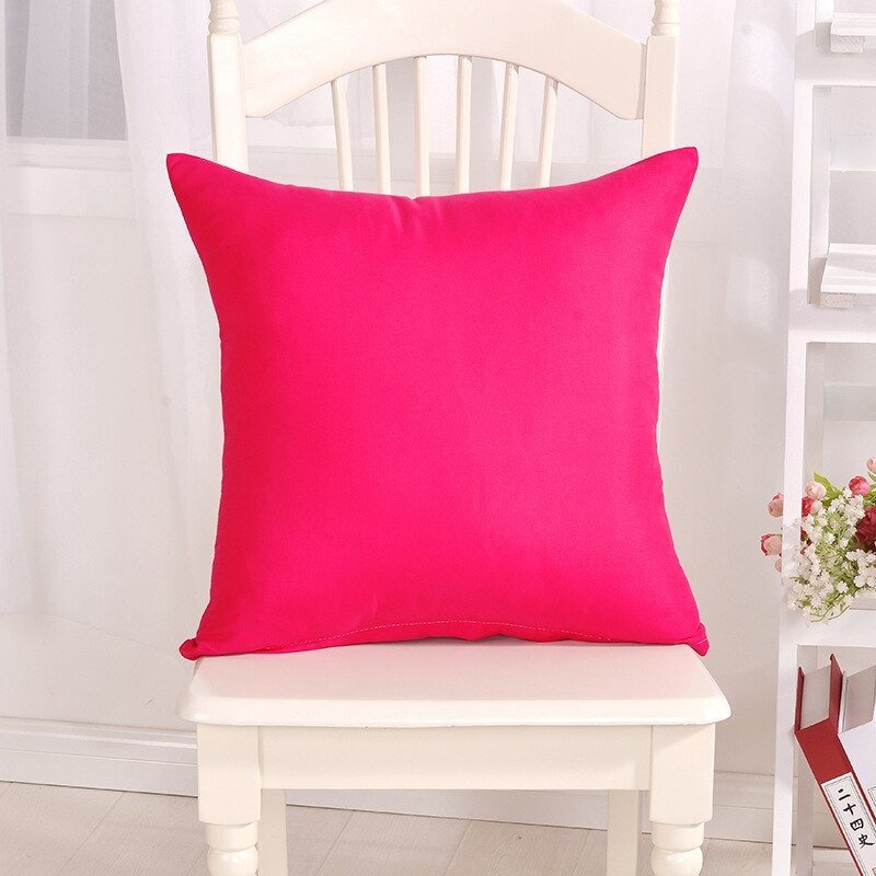 Candy Color Solid Throw Pillow Case for Decor - Casatrail.com