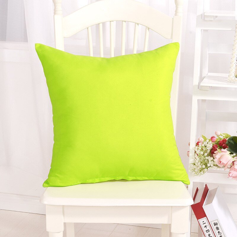 Candy Color Solid Throw Pillow Case for Decor - Casatrail.com