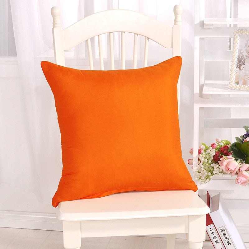 Candy Color Solid Throw Pillow Case for Decor - Casatrail.com