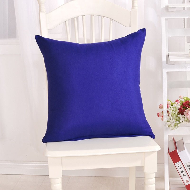 Candy Color Solid Throw Pillow Case for Decor - Casatrail.com