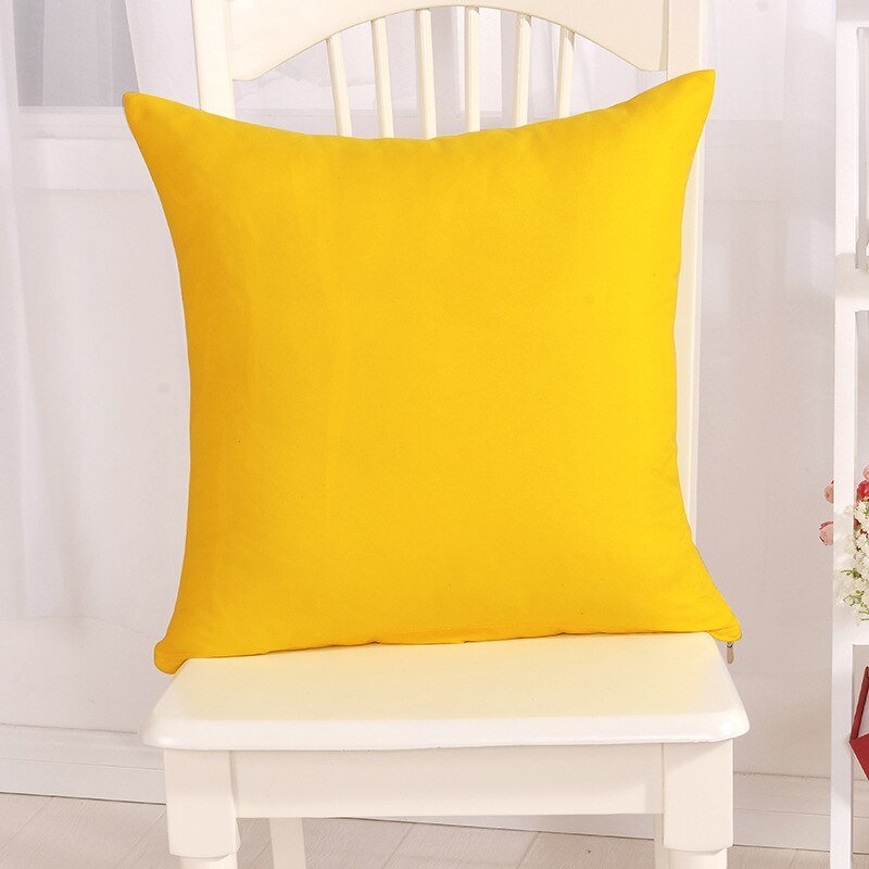 Candy Color Solid Throw Pillow Case for Decor - Casatrail.com