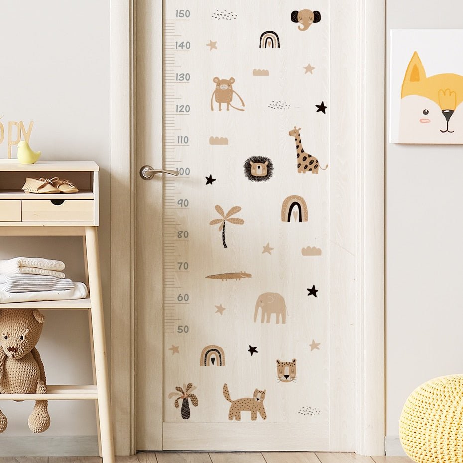 Cartoon Baby Height Measurement Vinyl Nursery Decal - Casatrail.com