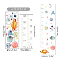 Thumbnail for Cartoon Baby Height Measurement Vinyl Nursery Decal - Casatrail.com